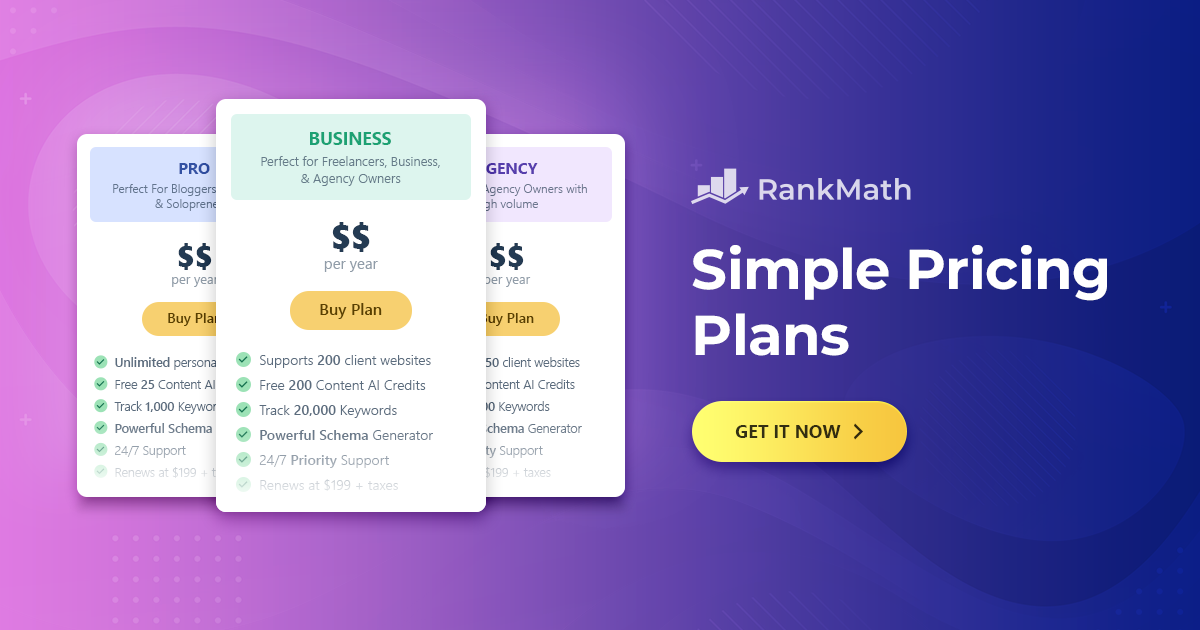 RankMath SEO Pro
