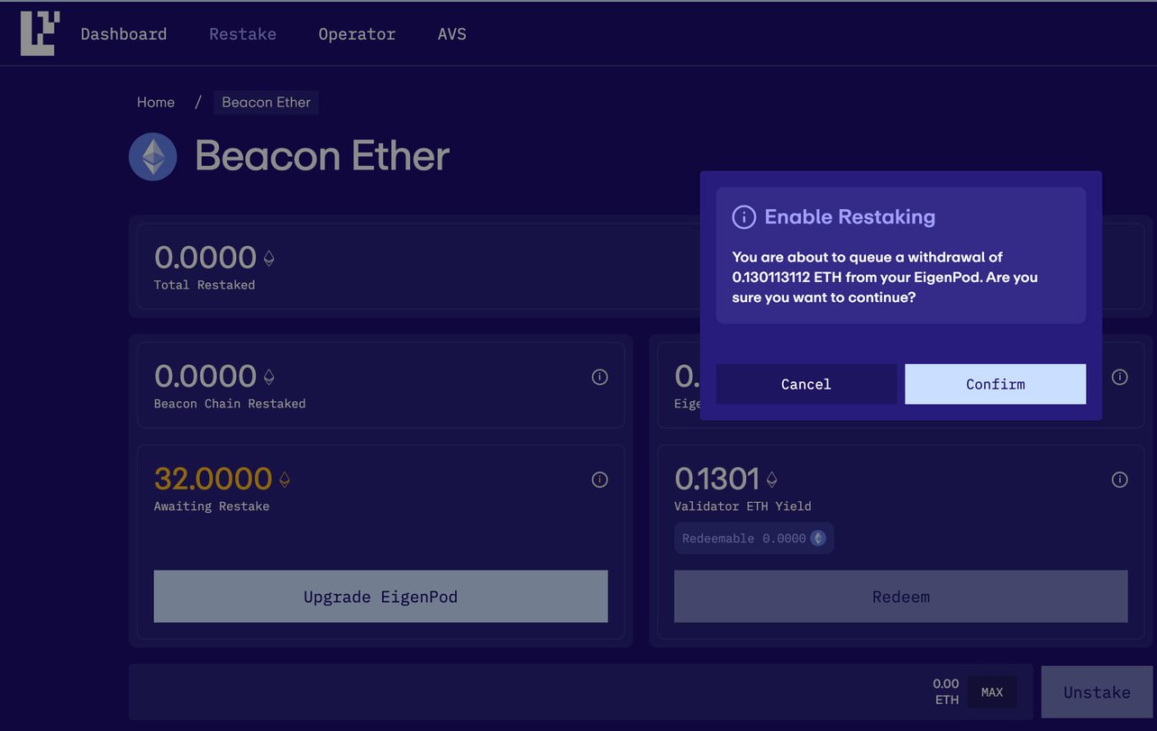 EigenDA EigenLayer restaking Ethereum validators